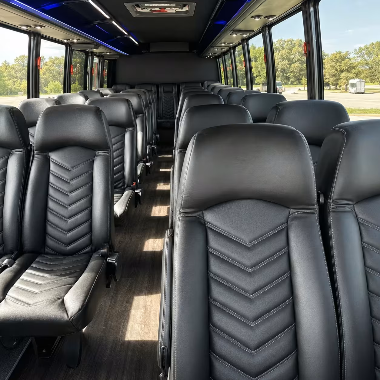 28 passenger minibus inside