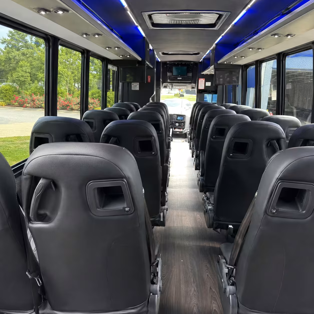 30 passenger minibus inside