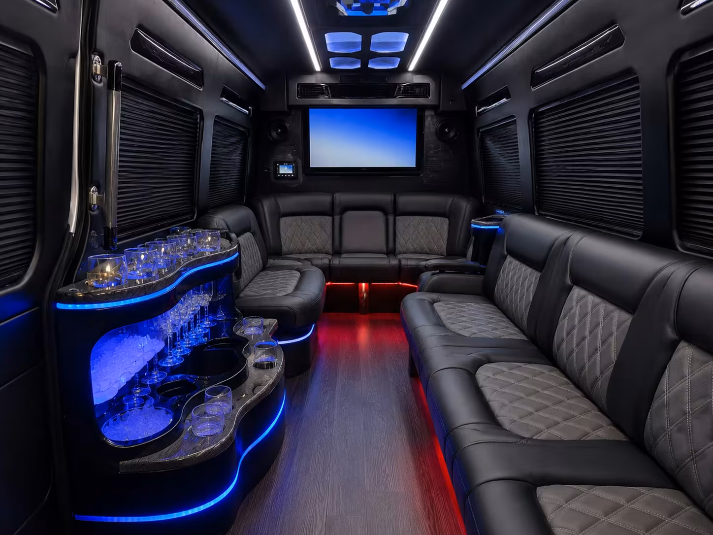 greensboro bus rentals to piedmont triad international airport