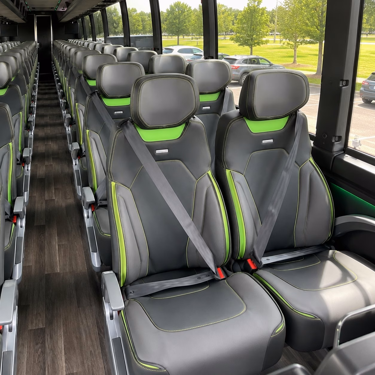greensboro charter bus interior gallery