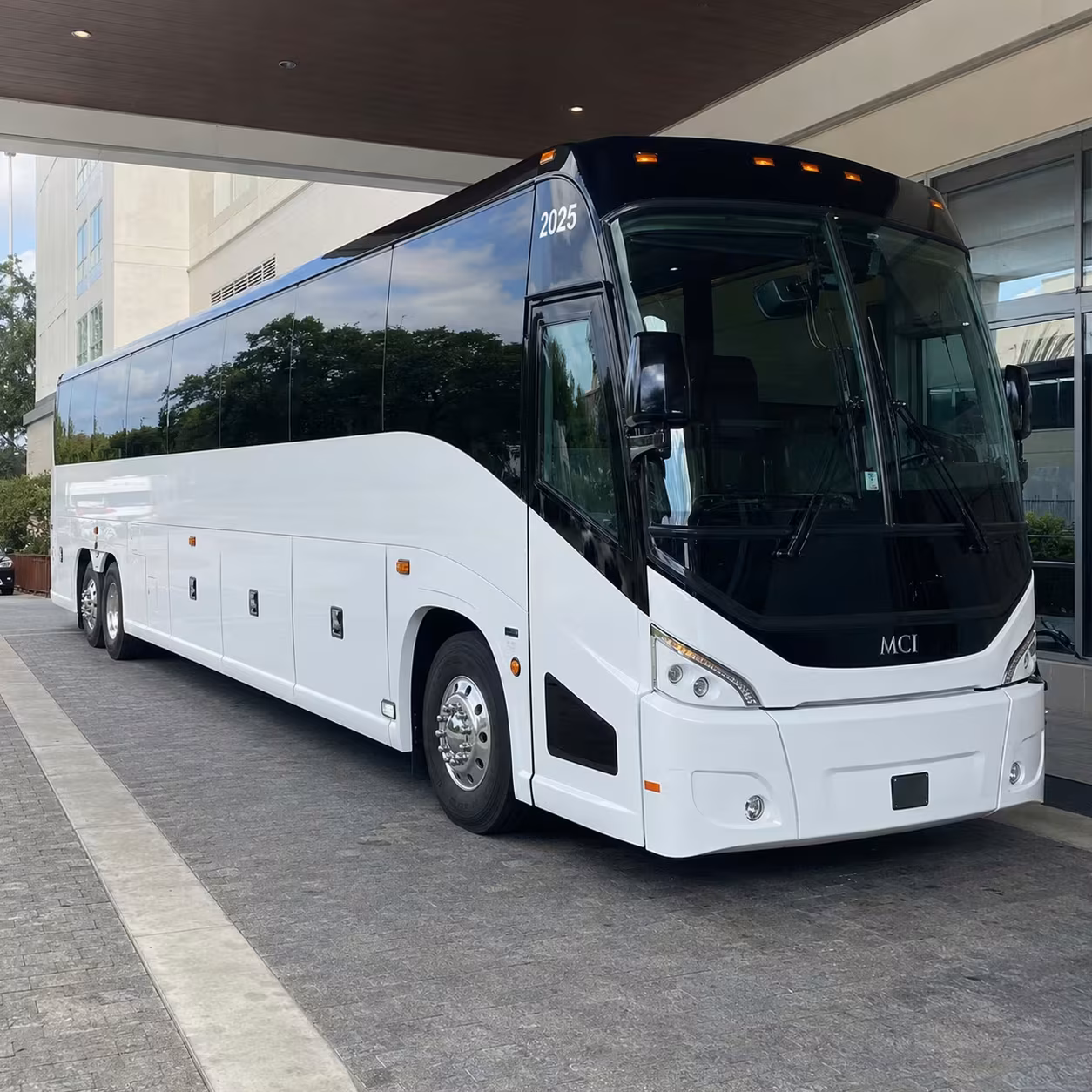 greensboro charter bus rental exterior